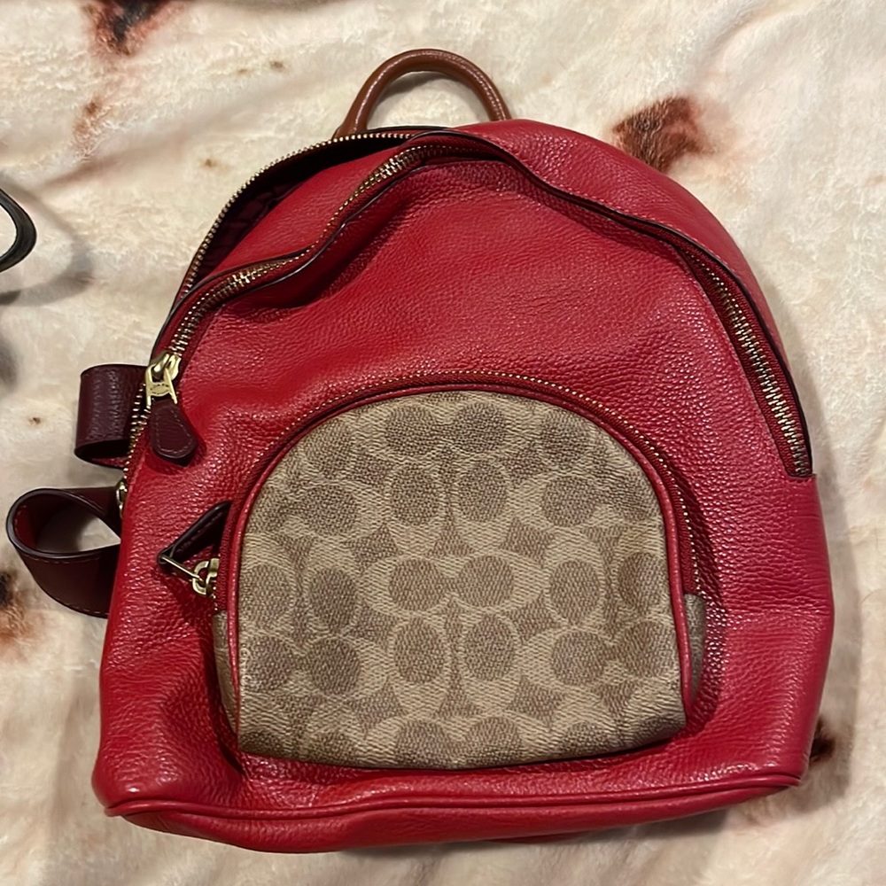 COACH Carrie Backpack 23 In Colorblock Signature Canvas *PHOTOS COMING SOON*